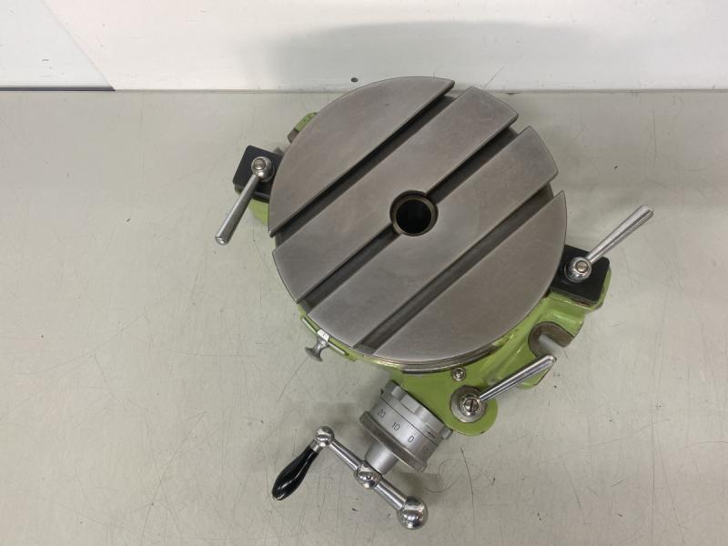 Rundtisch, Rundteiltisch mit Kurbel und Skala zum direkten und indirekten Teilen