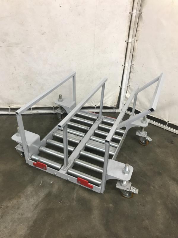 Batterie Wechselgestell, Transportgestell, Lagergestell für Staplerbatterie, Batteriewechselwagen