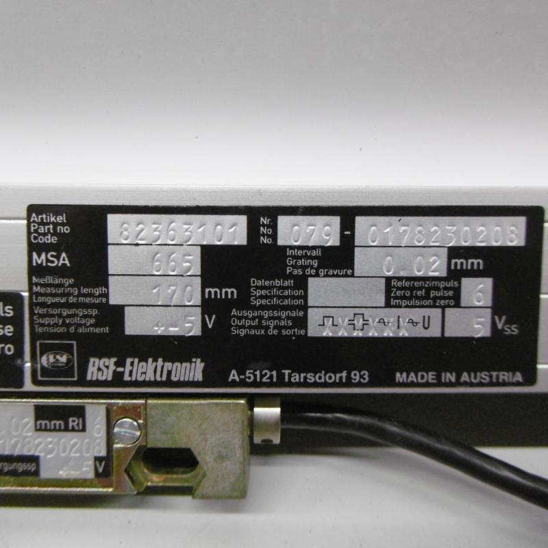 Glasmaßstab, inkrementales Längenmesssystem, Linear Scale, Maßstab mit Glaslineal für Positionsanzeige Glasmaßstab, inkrementales Längenmesssystem, Linear Scale, Maßstab mit Glaslineal für Positionsanzeige