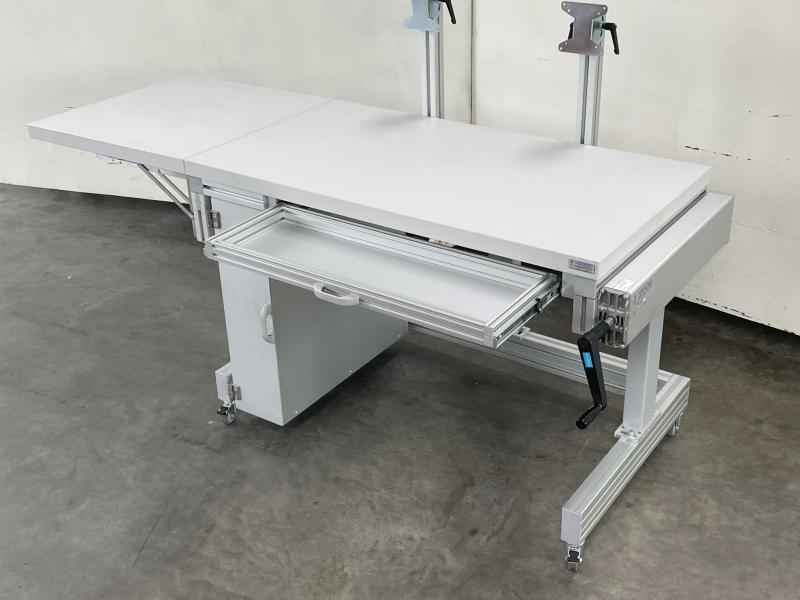 Höhenverstellbare Werkbank, höhenverstellbarer Arbeitstisch, Elektrowerkbank