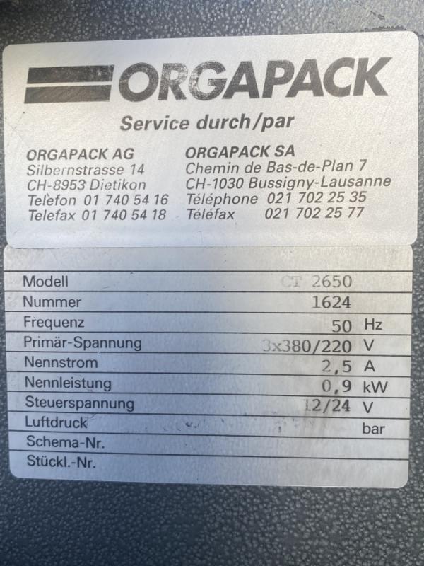 Umreifungsgerät, Umreifungsmaschine für Kunststoffband, Verpackungsmaschine mit Zubehör