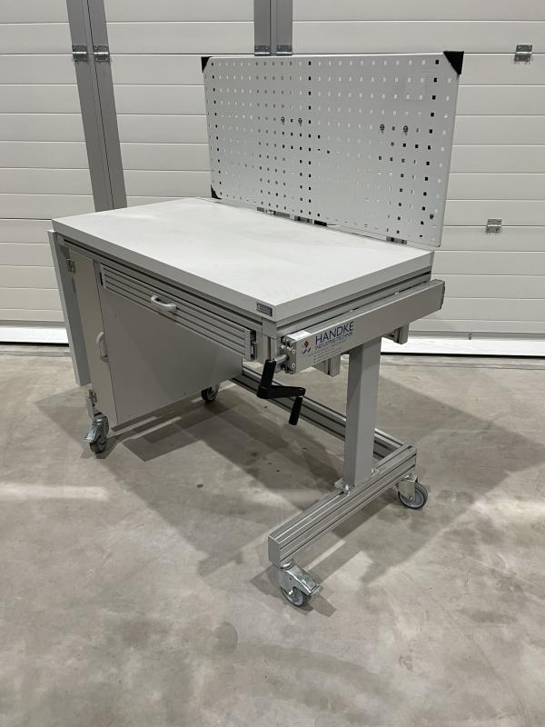 Höhenverstellbare Werkbank, höhenverstellbarer Arbeitstisch, Elektrowerkbank
