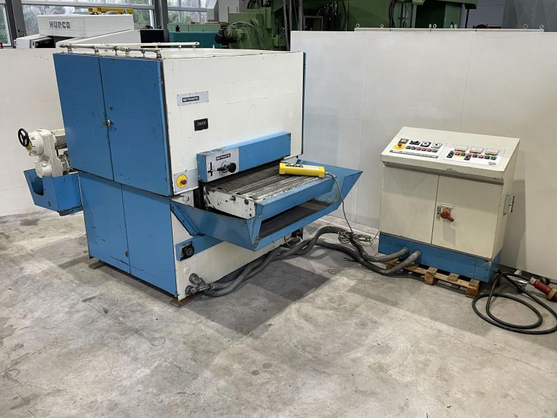 Band-Flächenschleifmaschine, Breitbandschleifmaschine TIMESAVERS Blech-Bürstenentgratmaschine