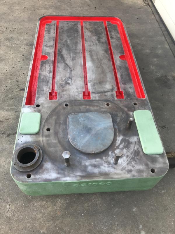 Aufspannplatte mit T-Nuten aus Stahlguß-Grauguß, Grundplatte von Radialbohrmaschine