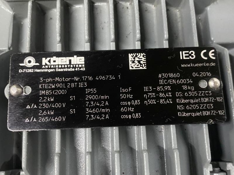 Drehstrom Elektromotor 2,2 kW Drehstrommotor Kraftstrommotor, E-Motor, Käfigläufer, Asynchronmotor