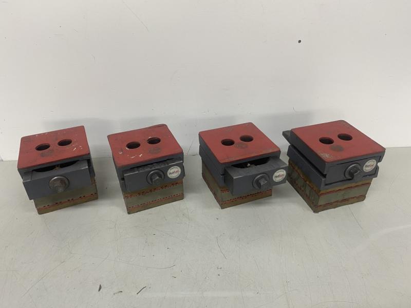 4 Stück Maschinenfüße mit Einstellkeil, Präzisionskeilschuhe
