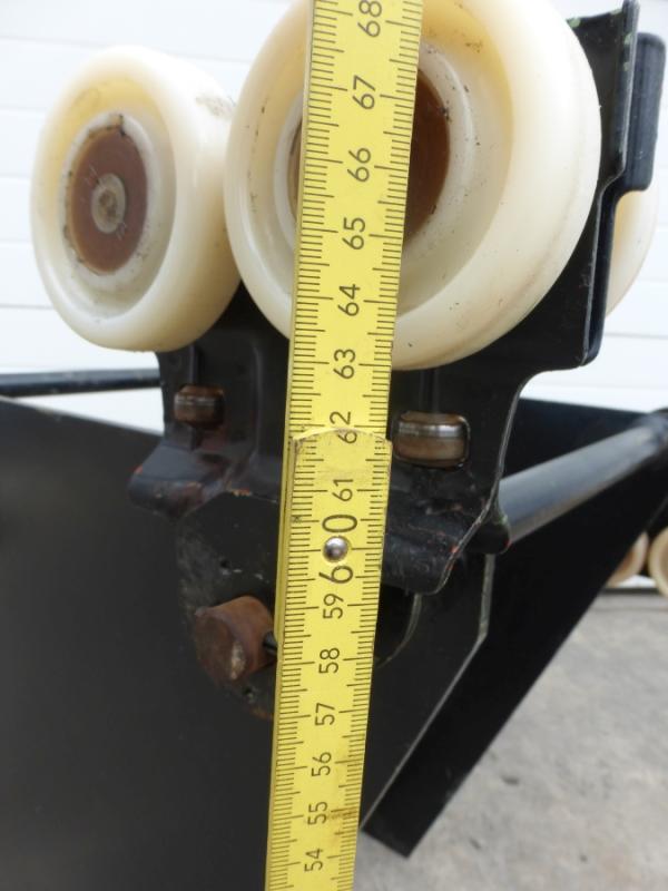 Zweischienenkatze, Handfahrwerk für Kettenzug, Hängekranbahn, Kran Laufkatze, Fahrwerk, Rollfahrwerk