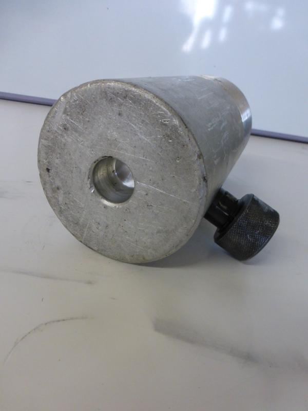 Einfachwirkender Leichtmetallzylinder mit Federrückzug, Hydraulikstempel, Hydraulikzylinder, Lukaszylinder