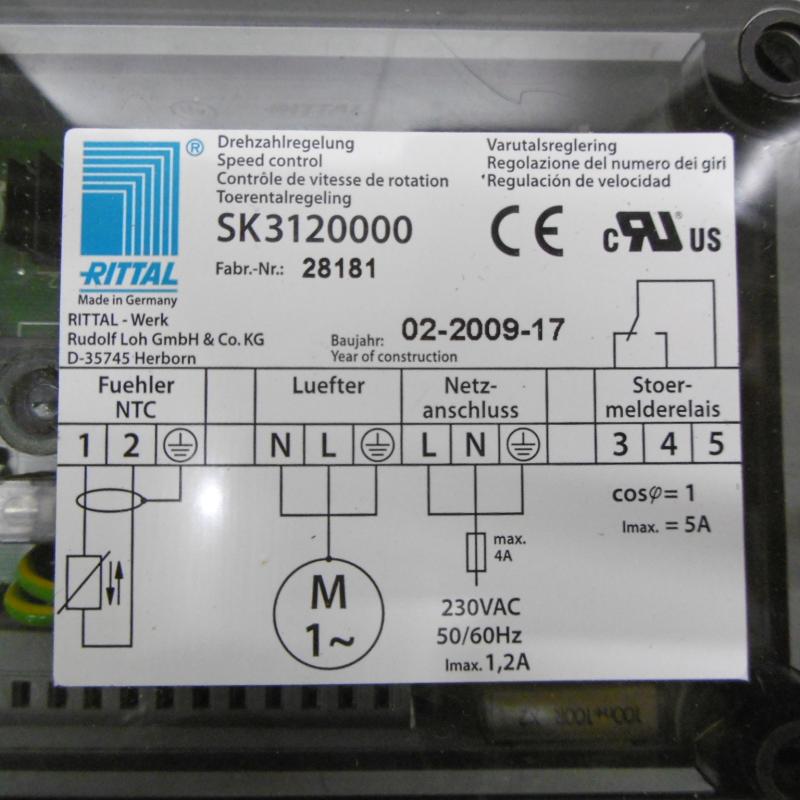 Lüfter Drehzahlregelung, Drehzahlregler für Filterlüfter, Speed Control, Temperaturregler
