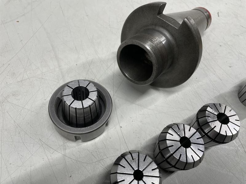 Spannzangenfutter SK50, Spannzangensatz mit Spannzangeaufnahme ER40