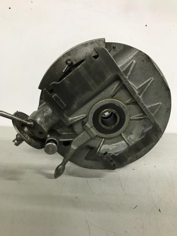 Rundtisch, Rundteiltisch mit Kurbel und Lochscheibe