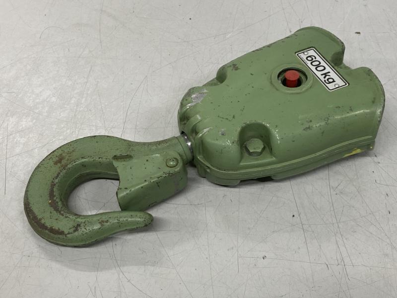 Kranhaken, Hubflasche, Unterflasche für Kettenzug, Lasthaken, 2-strängig