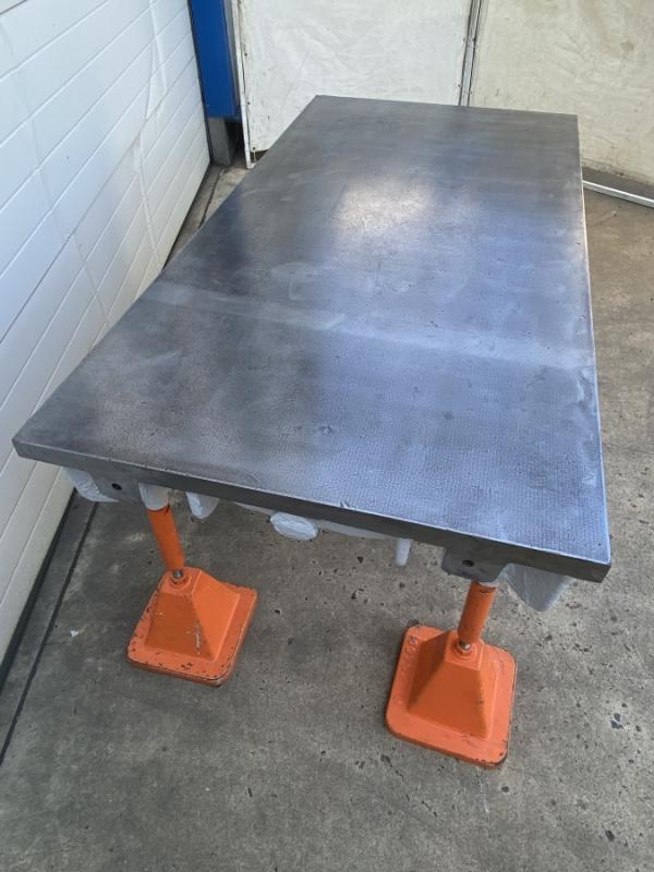 Richt- und Schweißplatte Stahlguß-Grauguß stark verrippt