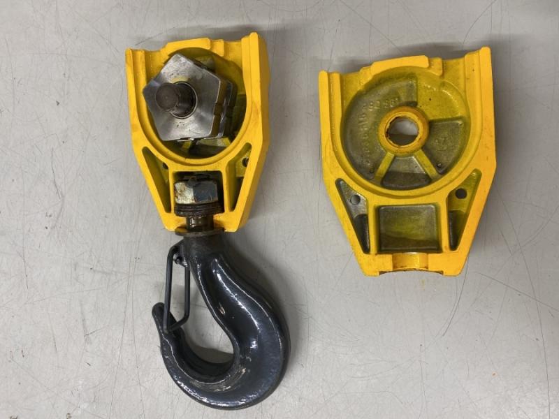 Kranhaken, Hubflasche, Unterflasche für Kettenzug, Lasthaken, 2-strängig
