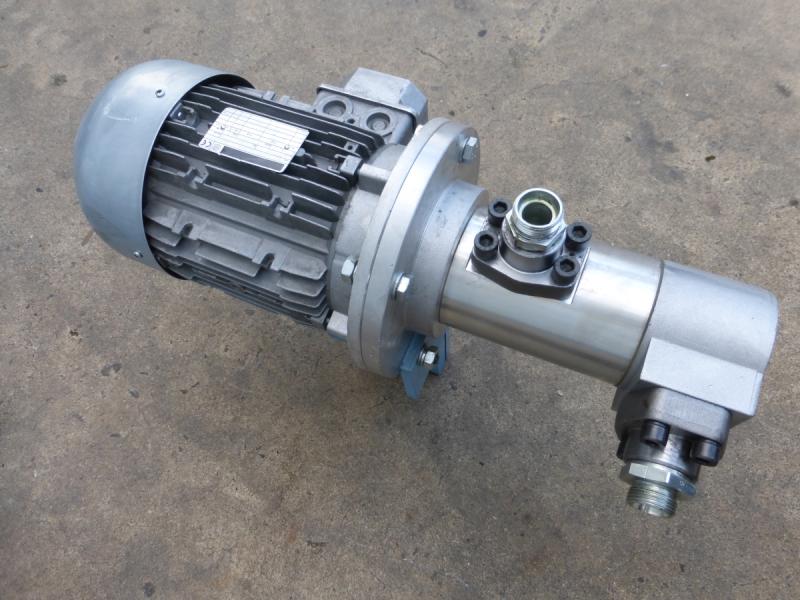 Hydraulikpumpe mit Elektromotor, Schraubenspindelpumpe, Schneckenpumpe
