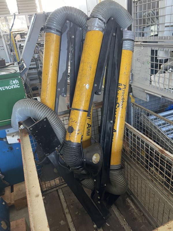 Gelenkarm für Schweißrauchabsaugung, Wandschwenkarm