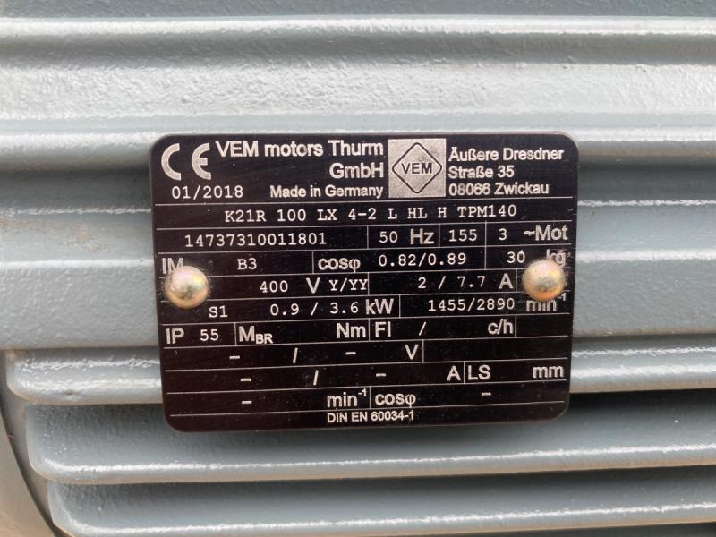 Drehstrom Elektromotor 0,9/3,6 kW Dahlandermotor  Kraftstrommotor, E-Motor, Käfigläufer