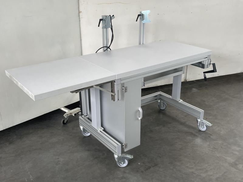 Höhenverstellbare Werkbank, höhenverstellbarer Arbeitstisch, Elektrowerkbank