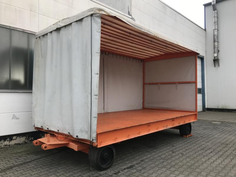 Plattform-Transportwagen, Schwerlastanhänger Industrieanhänger mit 2-Achs Drehschemellenkung Plattform-Transportwagen, Schwerlastanhänger Industrieanhänger mit 2-Achs Drehschemellenkung