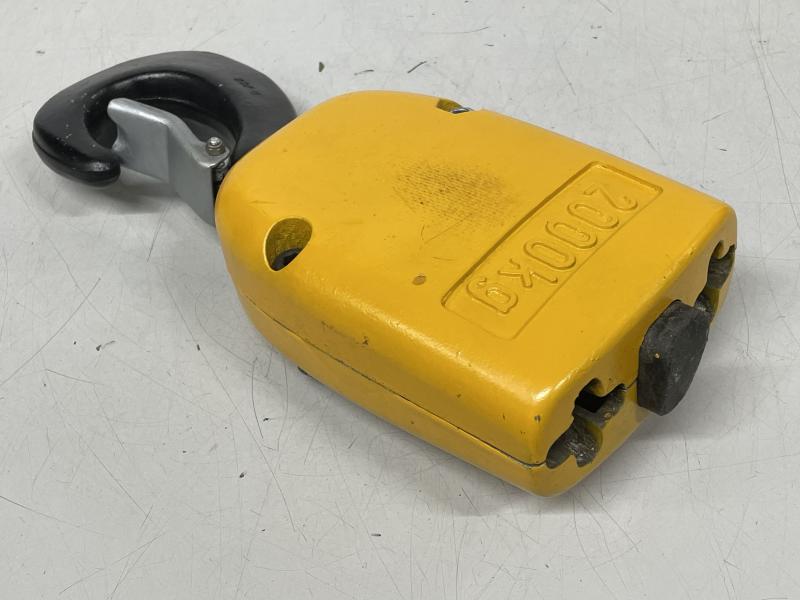 Kranhaken, Hubflasche, Unterflasche für Kettenzug, Lasthaken, 2-strängig