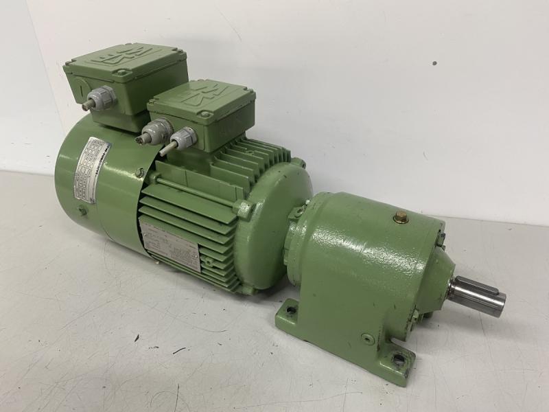 Polumschaltbarer Getriebemotor mit Fremdlüfter