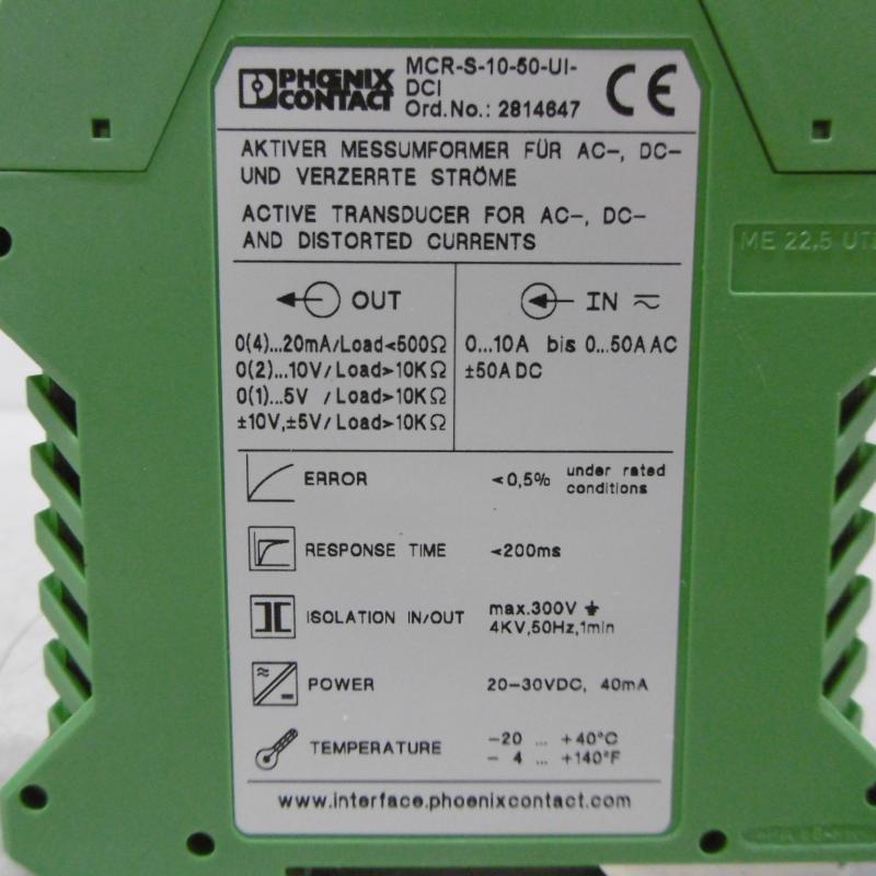Strommessumformer, Strom-Spannungswandler, Transimpedanzkonverter, Stromwandler 