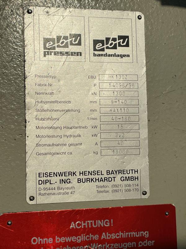 Doppelständer - Stanzautomat mit NC Walzenvorschub Exzenterpresse Doppelständer - Stanzautomat mit NC Walzenvorschub Exzenterpresse