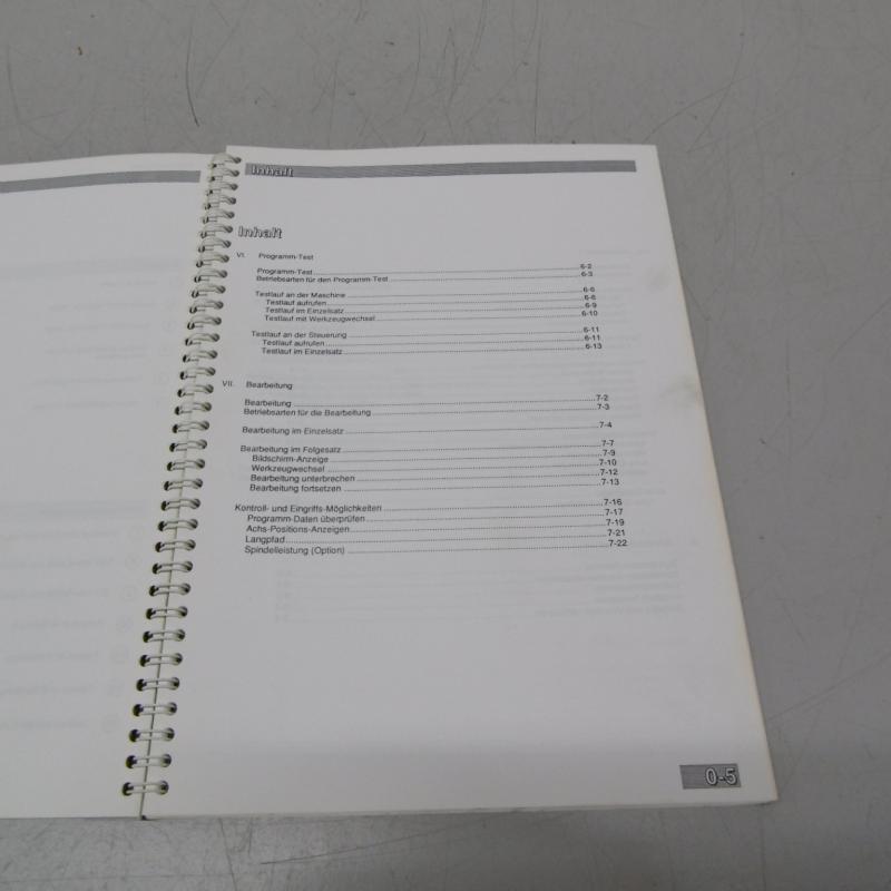 Handbuch- Satz, Betriebsanleitung, Bedienungsanleitung, Diagnoseanleitung,  Maschinenhandbücher, Steuerungshandbücher