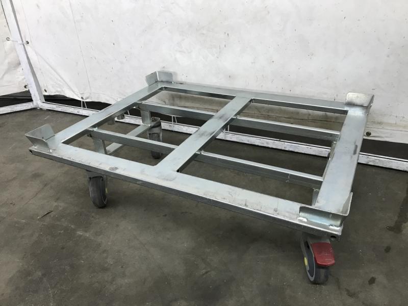 Palettenroller, Bodenroller, Rahmenwagen, Transportwagen GORR für Halbpaletten 80 x 60 cm