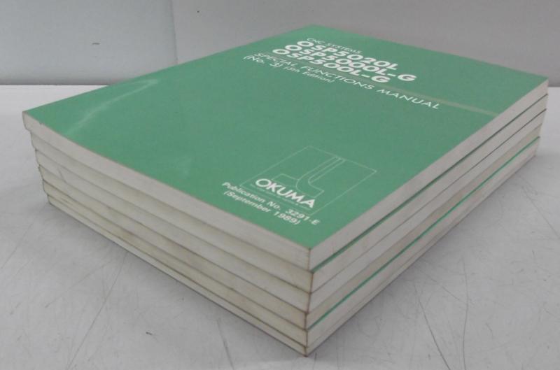 Betriebsanleitung für Drehmaschine OKUMA CNC Lathe LB15 bestehend aus 6 Büchern,  Handbuch