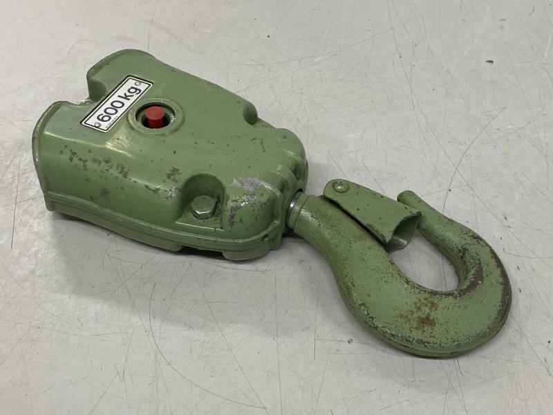 Kranhaken, Hubflasche, Unterflasche für Kettenzug, Lasthaken, 2-strängig