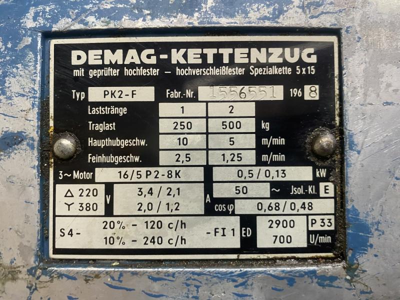 E-Kettenzug Kran