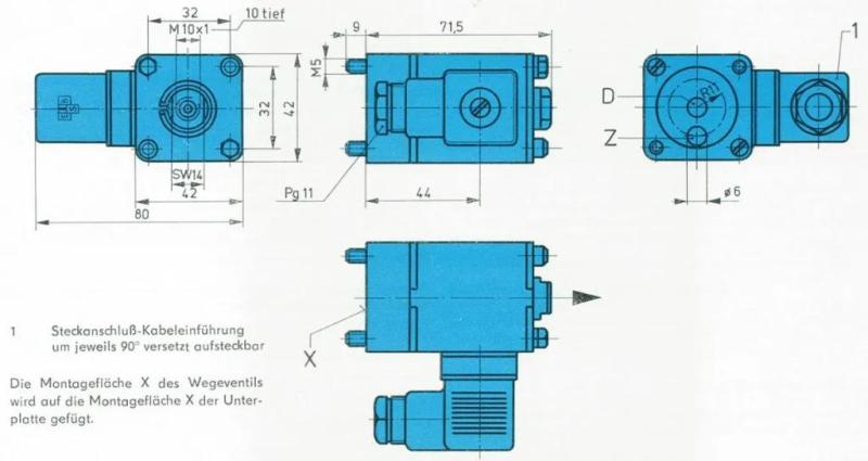 Pneumatik Ventil, Druckluft-Ventil, Magnetspule, Magnetventil, Ventilspule