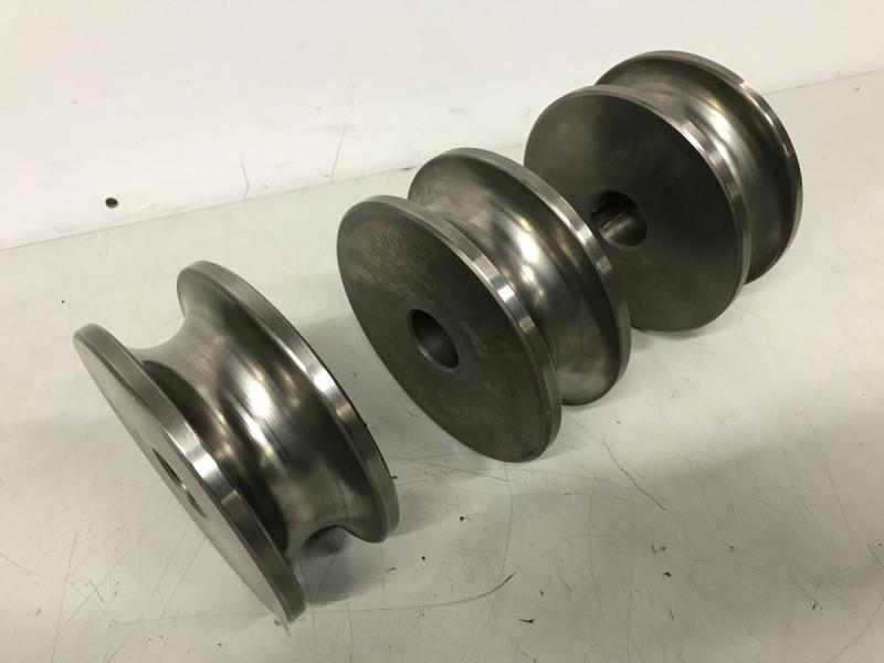 3 Stück Profilrollen, Stahl-Rollensatz für Ringbiegemaschine