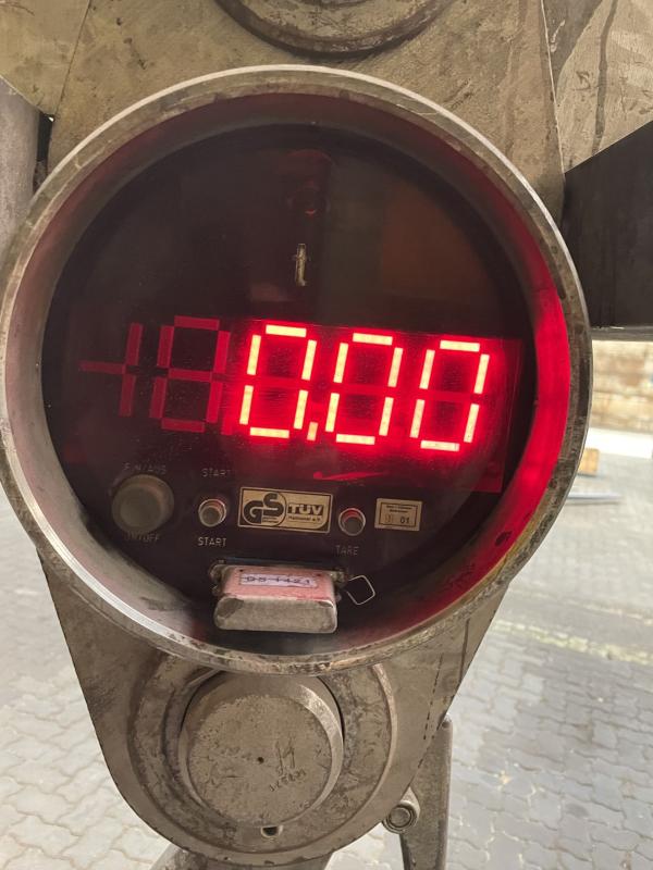 Zugkraftmeßgerät, Kranwaage mit Speicher und Drucker für die Messwerte