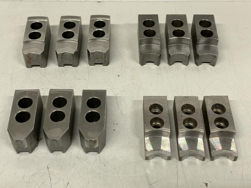 4 Satz Aufsatzbacken, Futterbacken für 3-Backen Kraftspann-Drehfutter