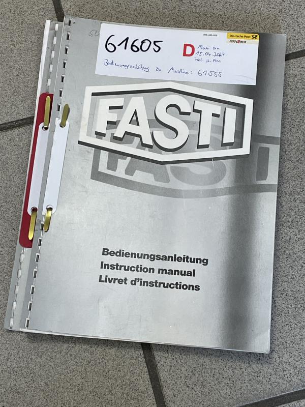 Bedienungsanleitung, Betriebsanleitung, Hydraulikplan, Schaltplan usw.