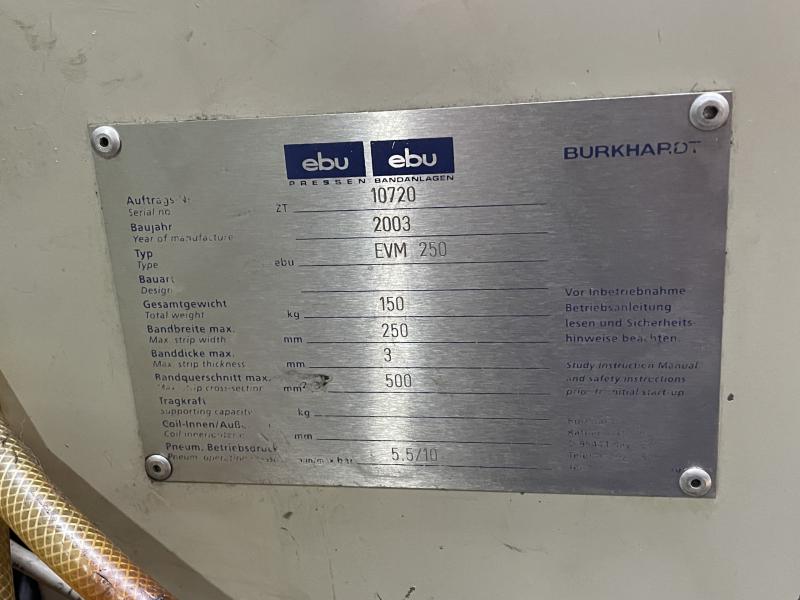 Exzenter Stanzautomat mit NC Walzenvorschub EBU - Doppelständer Exzenterpresse