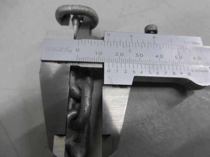 Lastkette für Kran, Anschlagkette, Gliederkette für Kettenzug DEMAG, Galvanisch verzinkte Rundstahlkette