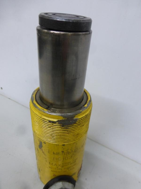 Einfachwirkender Hydraulikzylinder mit Federrückzug, Hydraulikstempel, Hublast: 10 ton.