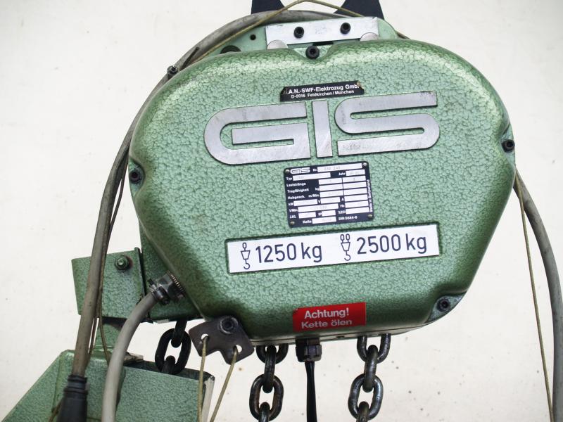 E-Kettenzug, Elektro Hubwerk, Kran 2500 kg