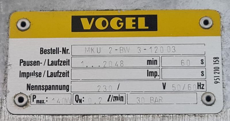 Zentralschmierung für Schmieröl, Schmierpumpe ohne Schmierrelais (für externe Pumpenansteuerung)