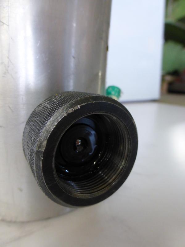 Einfachwirkender Leichtmetallzylinder mit Federrückzug, Hydraulikstempel, Hydraulikzylinder, Lukaszylinder