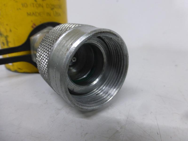 Einfachwirkender Hydraulikzylinder mit Federrückzug, Hydraulikstempel, Hublast: 10 ton.