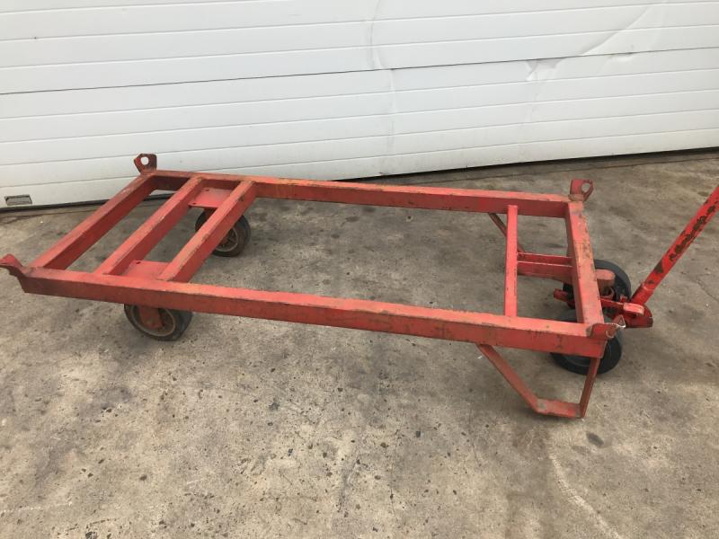 Rollpalette mit Hebelroller, Schwerlastanhänger, Pritschenanhänger Industrieanhänger, Materialanhänger, Transportwagen, Schwerlastwagen