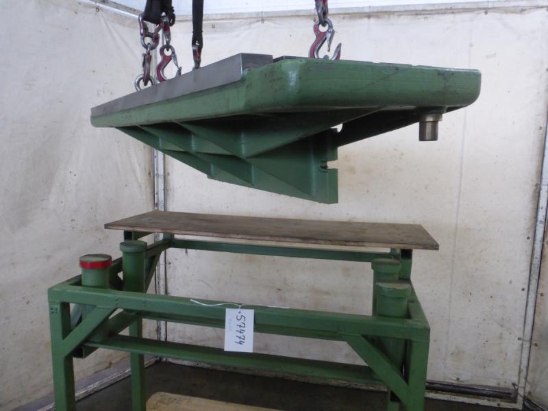 Aufspannplatte, Maschinentisch mit Metallunterbau, Aufspanntisch, Montagetisch