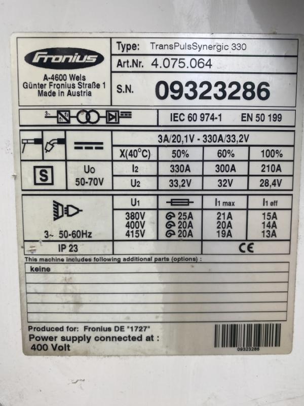 MIG / MAG Impuls Schutzgasschweißgerät
