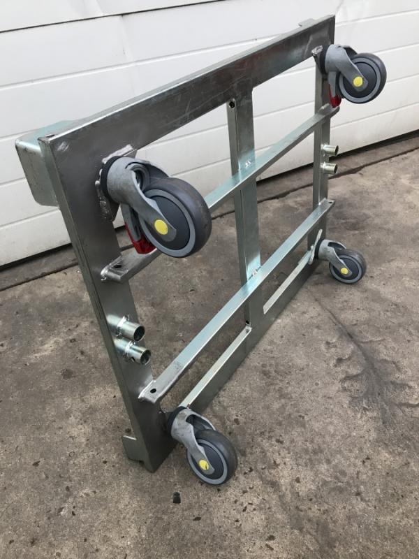 Palettenroller, Bodenroller, Rahmenwagen, Transportwagen GORR für Halbpaletten Palettenroller, Bodenroller, Rahmenwagen, Transportwagen GORR für Halbpaletten