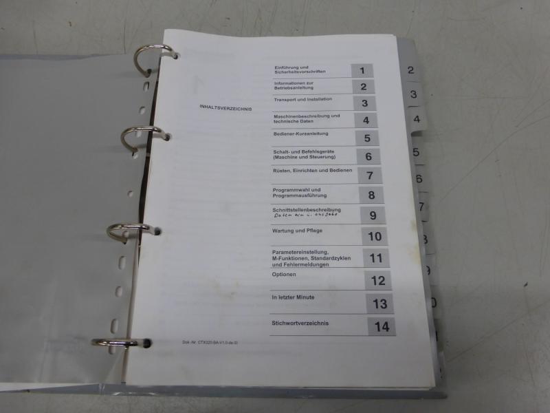 Bedienungsanleitung, Betriebsanleitung, Handbuch, Anleitung, für CNC Drehmaschine