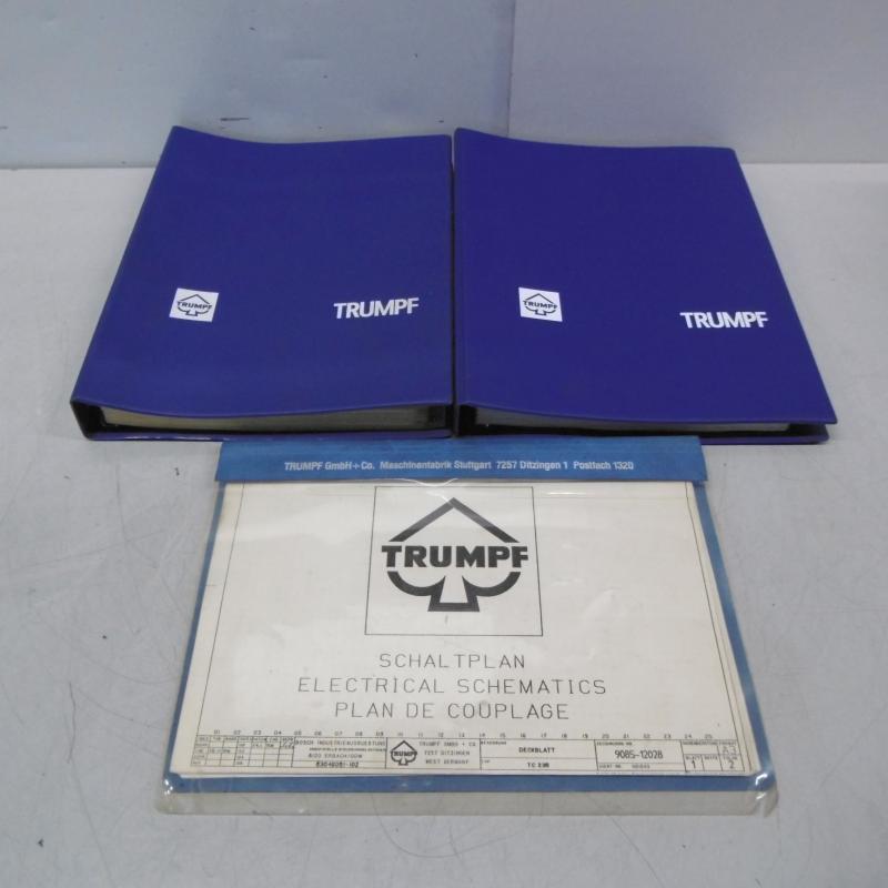 Handbuch, Handbuchsatz bestehend aus 3 Büchern: Ersatzteilliste, Schaltplan,  Fehlermeldungsbuch Bosch CC 220 für Trumpf Trumatic 235